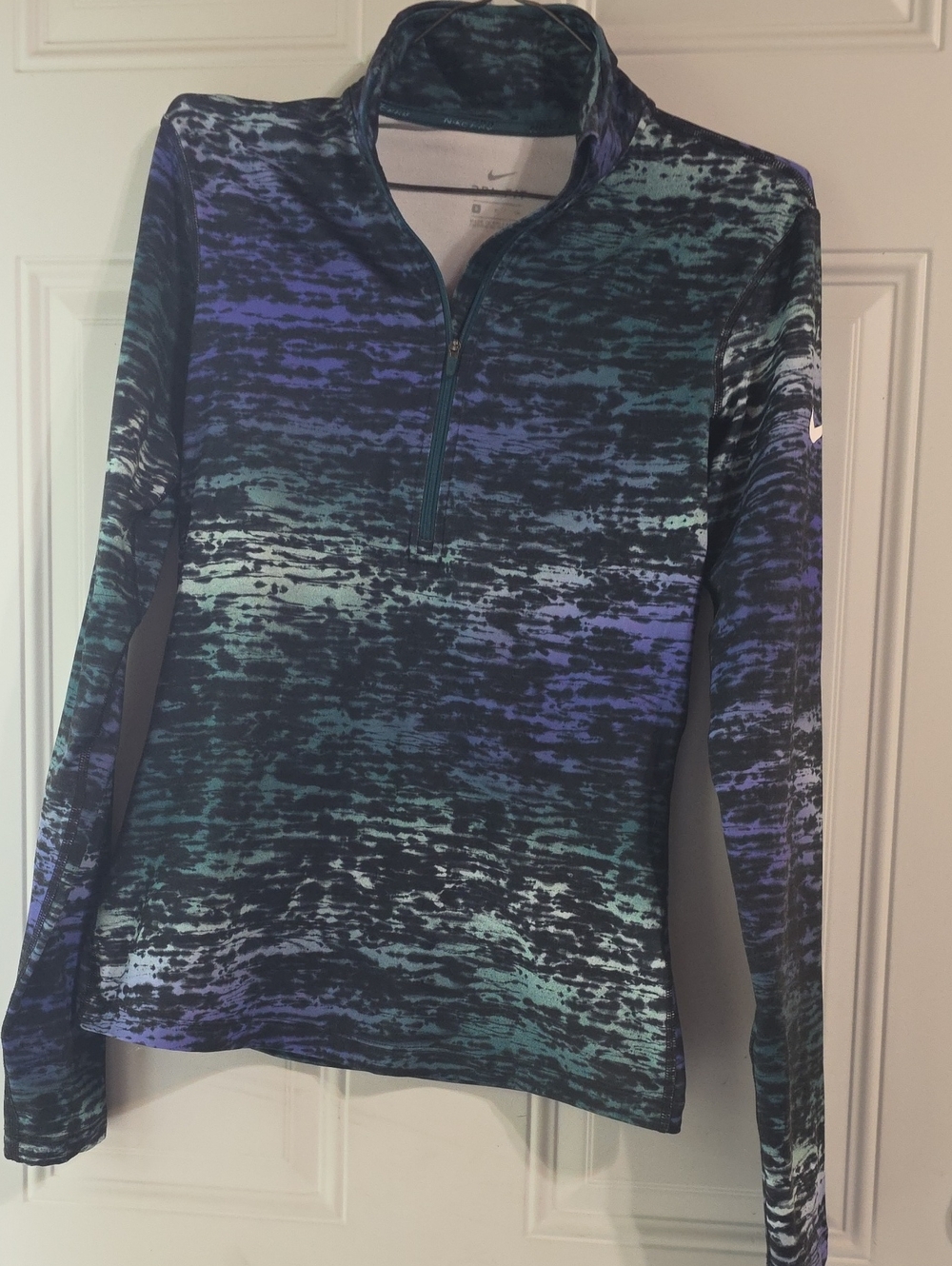 Nike Dri-FIT Half-Zip Pullover Women's Abstract Print Medium